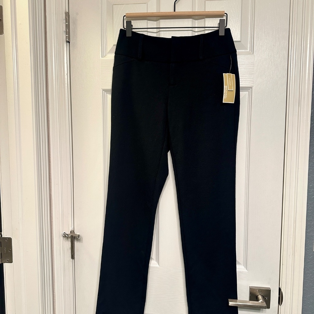 Michael Kors Black Straight-Leg Dress Pants – Size 2 (NWT, $89.50 MSRP)